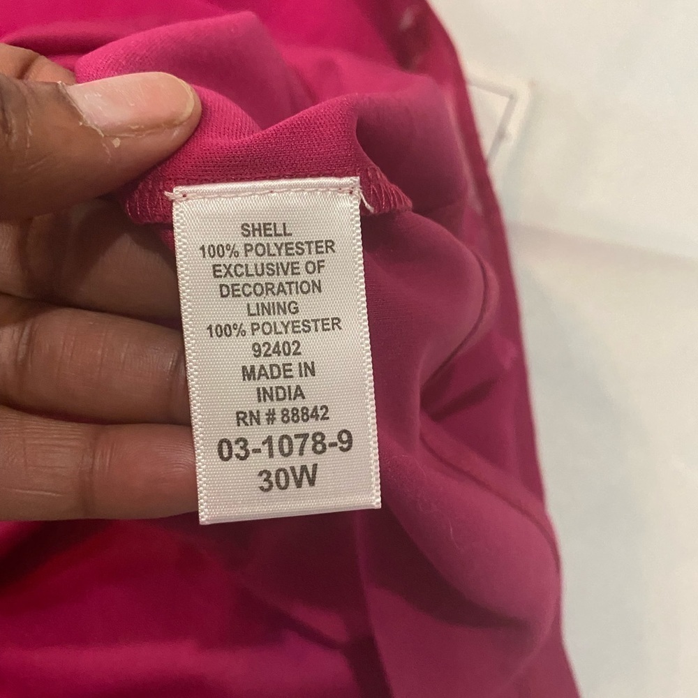 Romans women plus size pink tank top scoop neck 30W - Picture 7 of 9